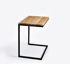 30x40 cm C Tipi Ahşap Koltuk Sehpası  - RTL0502-21