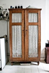 - Ahşap Camlı Çift Kapaklı Dolap - Hgm1  - Ahşap Camlı Çift Kapaklı Dolap - Hgm1
