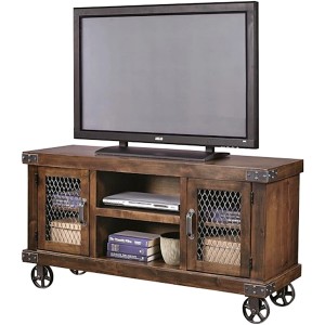Ahşap Telli Tekerlekli TV Sehpası - Hgm50