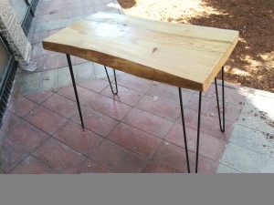 Çam Ağacı Kütük Masa - 95x47 cm - DAS