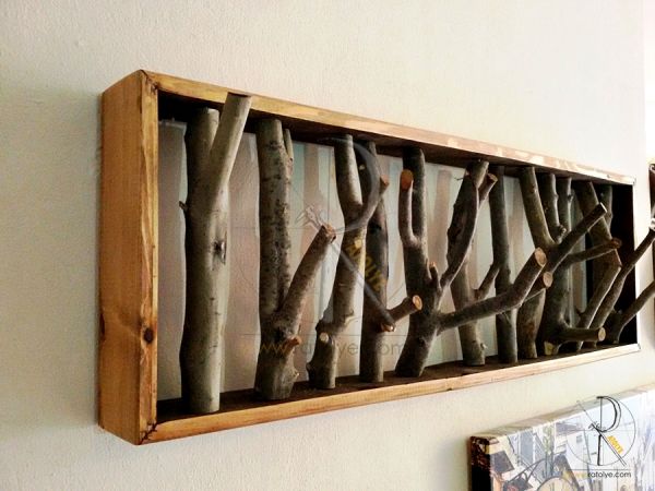 Doğal Ağaç Askılık - 100 cm - RTL62