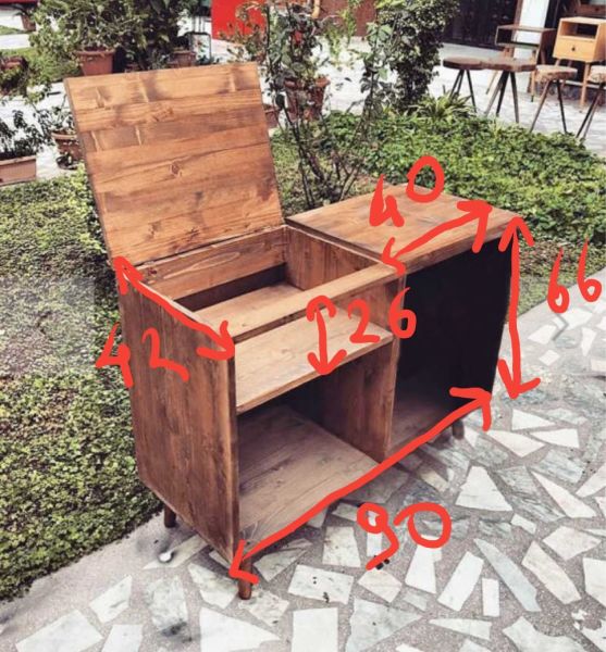Ahşap Plak Dolabı - Wts71-3 - 2