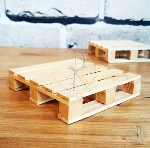 Palet Tasarım Bardak Altlığı  (4 Adet) - (RTL23)