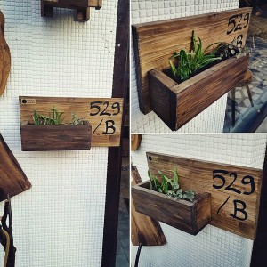 Saksılı Kapı Numara Tahtası - RTL157-7