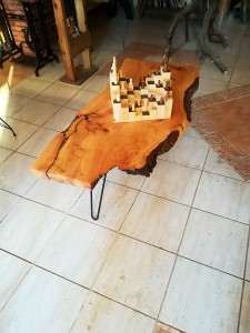 Sedir Ağacı Kütük Orta Sehpa - 130x55 cm - RTL157-136