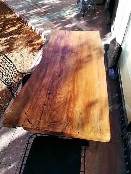Tek Parça Kütük Masa - 140x65 cm - CF01-06