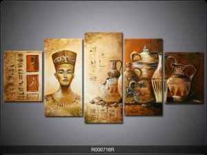 5 Parçalı Tablo - Mısır-007 - Thumbnail