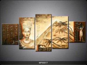 5 Parçalı Tablo - Mısır-002 - Thumbnail