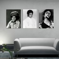 3 Parçalı Tablo - Michael Jackson