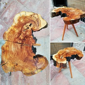 - Zeytin Kütüğü Yan Sehpa - RT1801-49  - Zeytin Kütüğü Yan Sehpa - RT1801-49